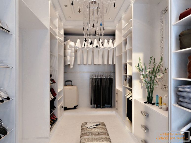 Postavitev garderobe - fotografije najboljših oblikovalskih