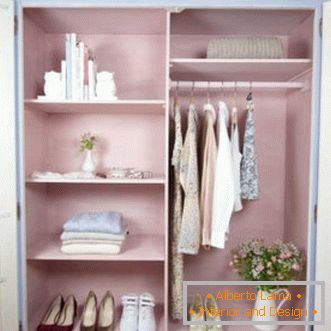 Postavitev garderobe - fotografije najboljših oblikovalskih