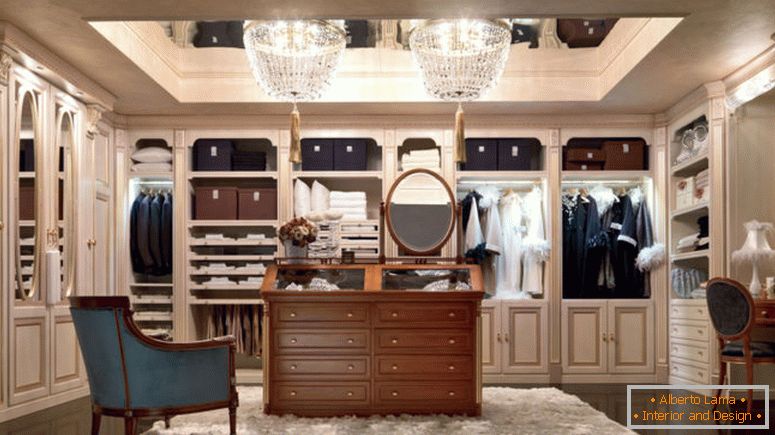 Postavitev garderobe - fotografije najboljših oblikovalskih