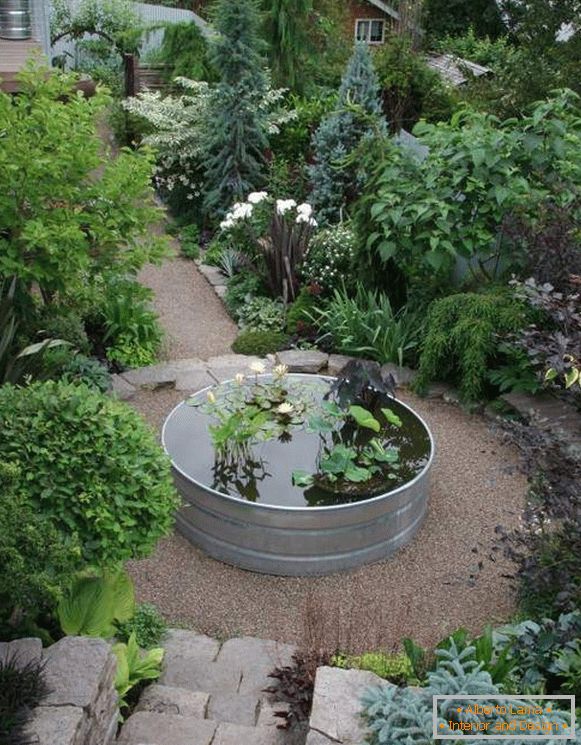 Krajinske ideje - mini ribnik na vrtu