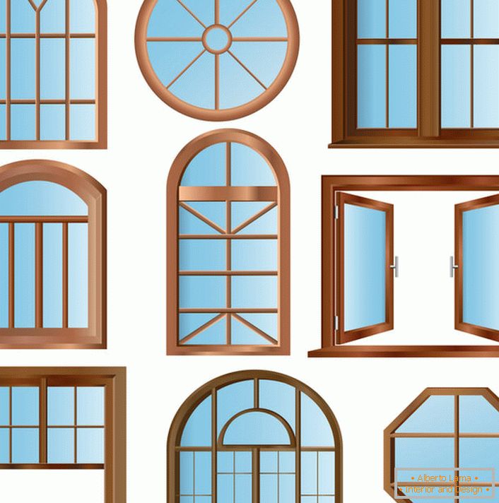 Okna različnih oblik