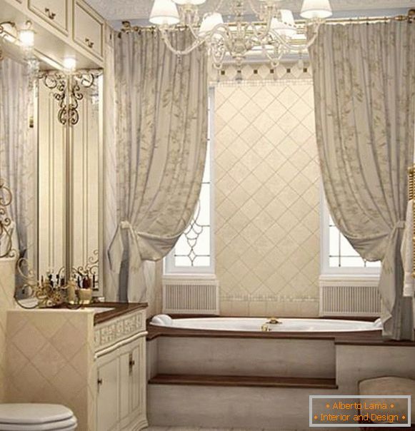 lestenec za kopalnico v klasičnem slogu