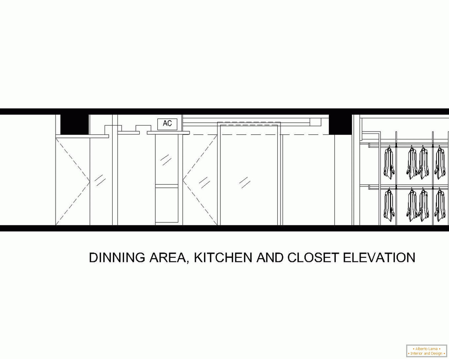 Postavitev jedilnega prostora, kuhinje in kopalnice