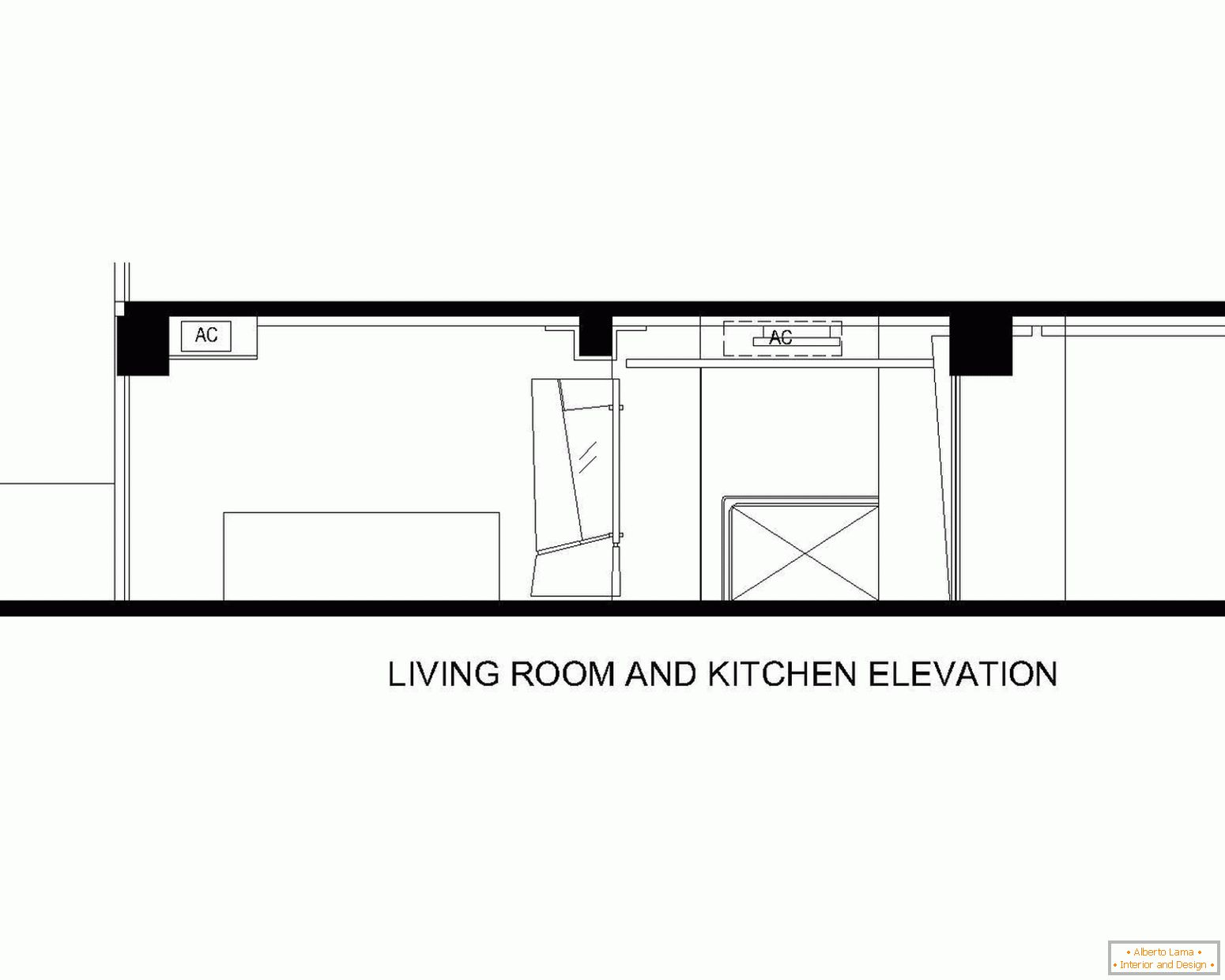 Razporeditev dnevne sobe in kuhinje