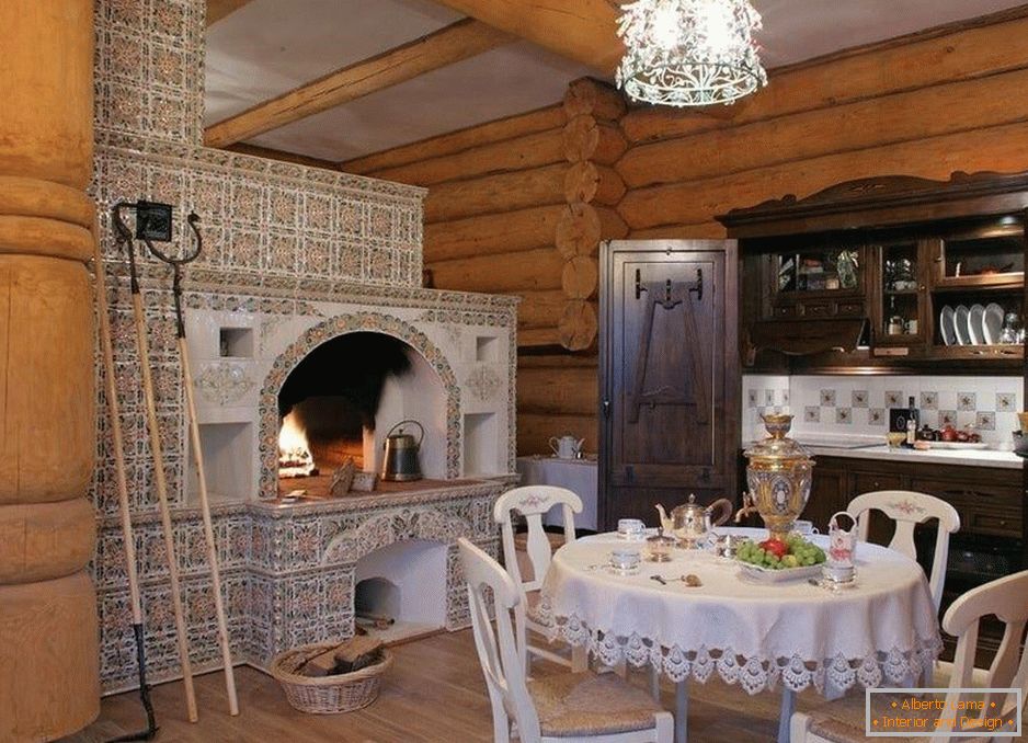Peč v ruski hiši