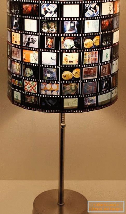 Svetilka iz okvirjev filmskih trakov