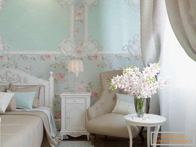 Šarmanten Provence slog v dekoraciji spalnice