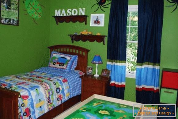otroška soba zavese za fante oblikovanje fotografije, foto 29