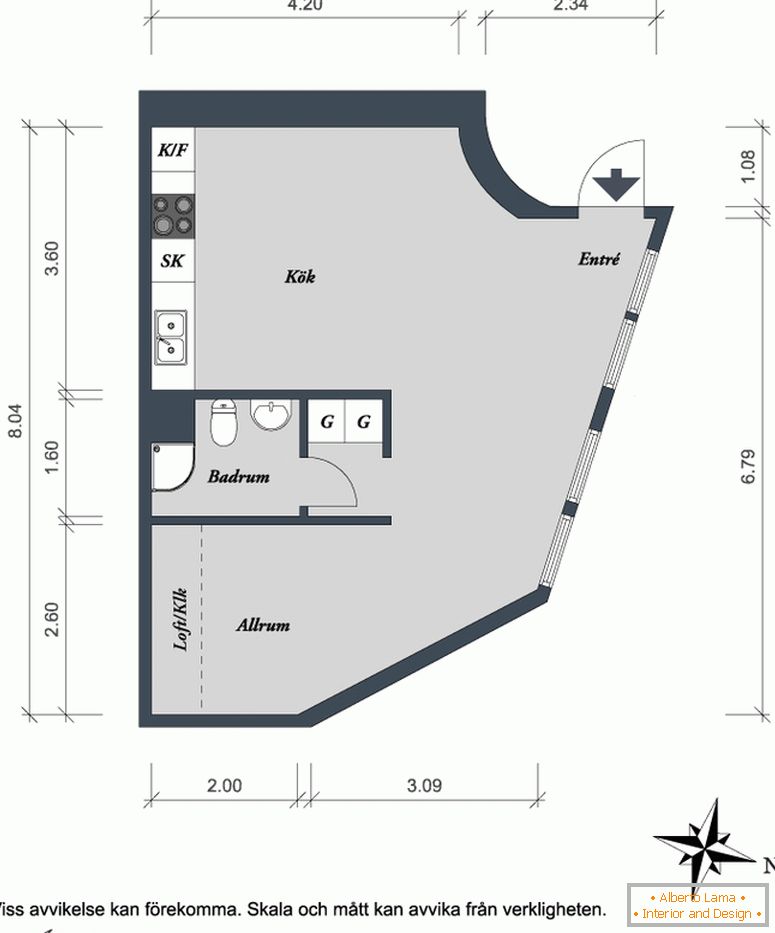 Podrobno načrtovanje apartmaja