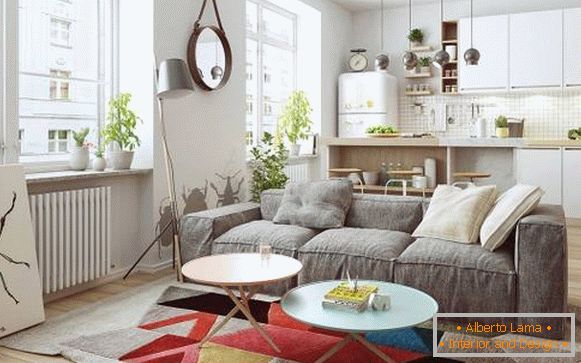 Scandinavian-design-studio apartmaji