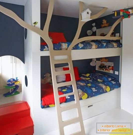 Elegantna postavitev otroške sobe za dečke