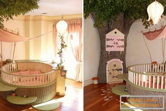 Gozdna vila v otroški sobi