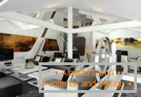 Moderna arhitektura: Dvonadstropna hiša v Madridu v slogu Sci-Fi