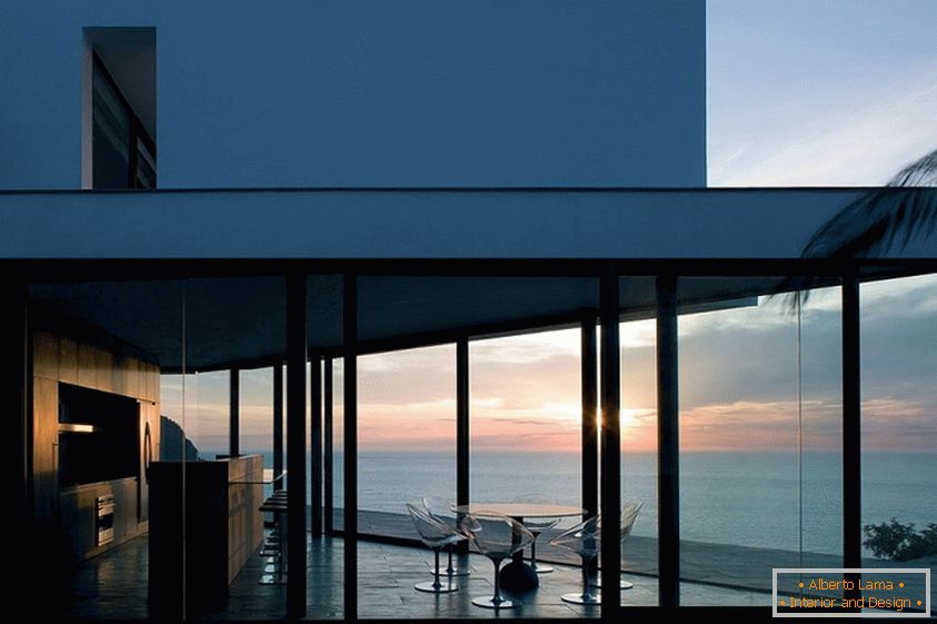 Pogled iz okna na sončni zahod, Ibiza