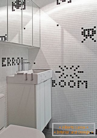 Izvirni mozaik v oblikovanju kopalnice