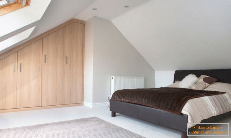 Spalnica v slogu minimalizma - 70 fotografij originalne