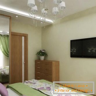 Spalnica v slogu minimalizma - 70 fotografij originalne