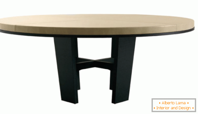 Okrogla miza iz vezanega lesa, fotografija 10
