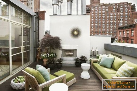 Lepe terase - fotografija v visokogradnji z apartmaji