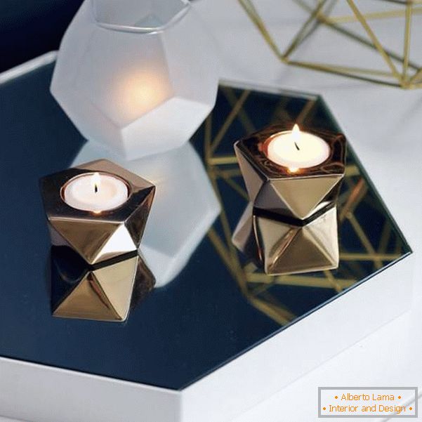Svečniki v geometrijski obliki