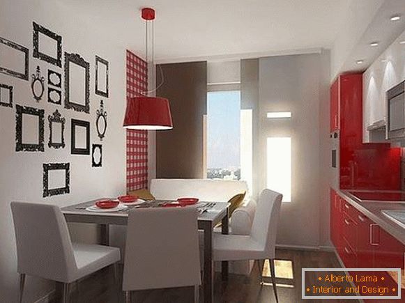 Oblikovanje jedilnega prostora v kuhinji - oblikovanje sten