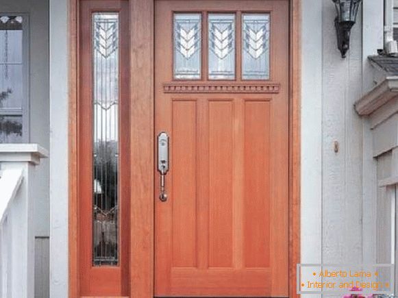 lesena vhodna vrata za zasebno hišo, fotografija 8