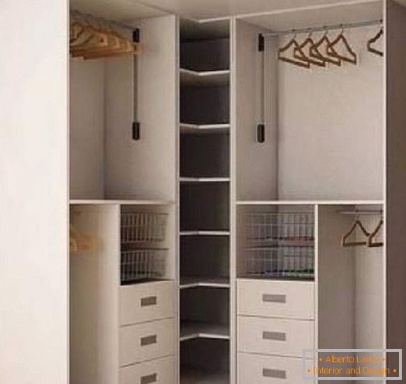 vgrajeni garderobni prostor na hodniku z lastnimi rokami, foto 35
