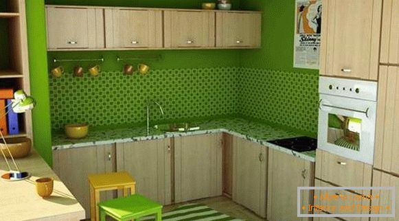 zelena-zid-v-design-kuhinja